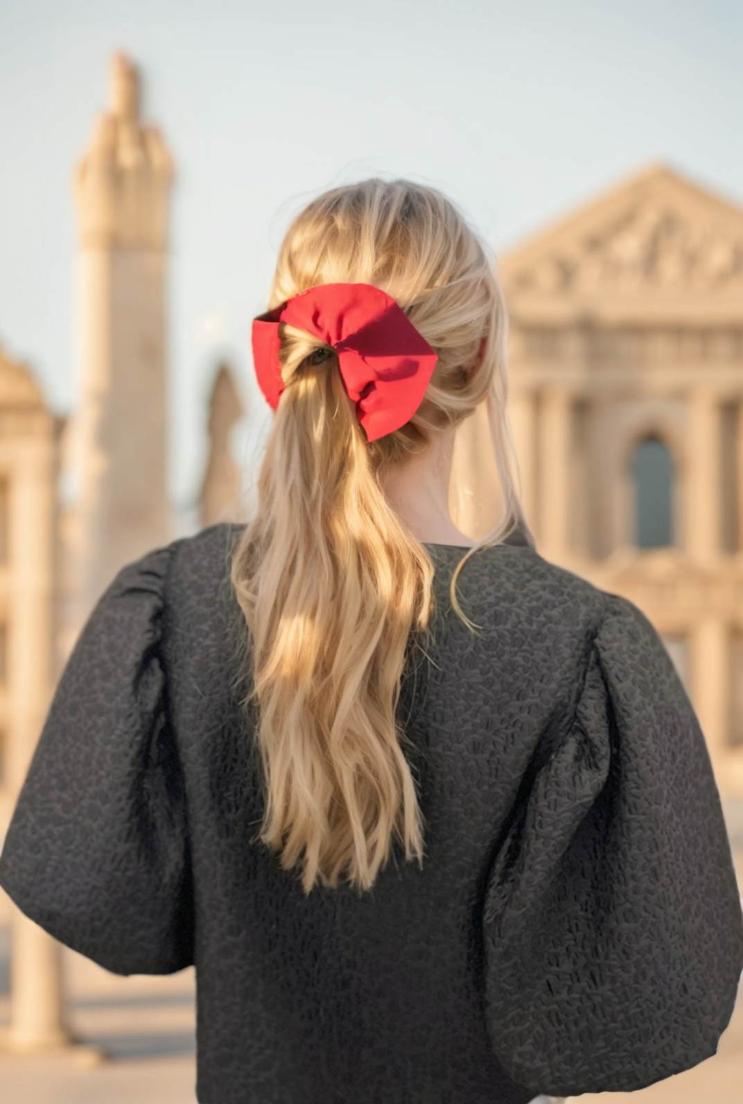 Scrunchie silk velvet shrimp