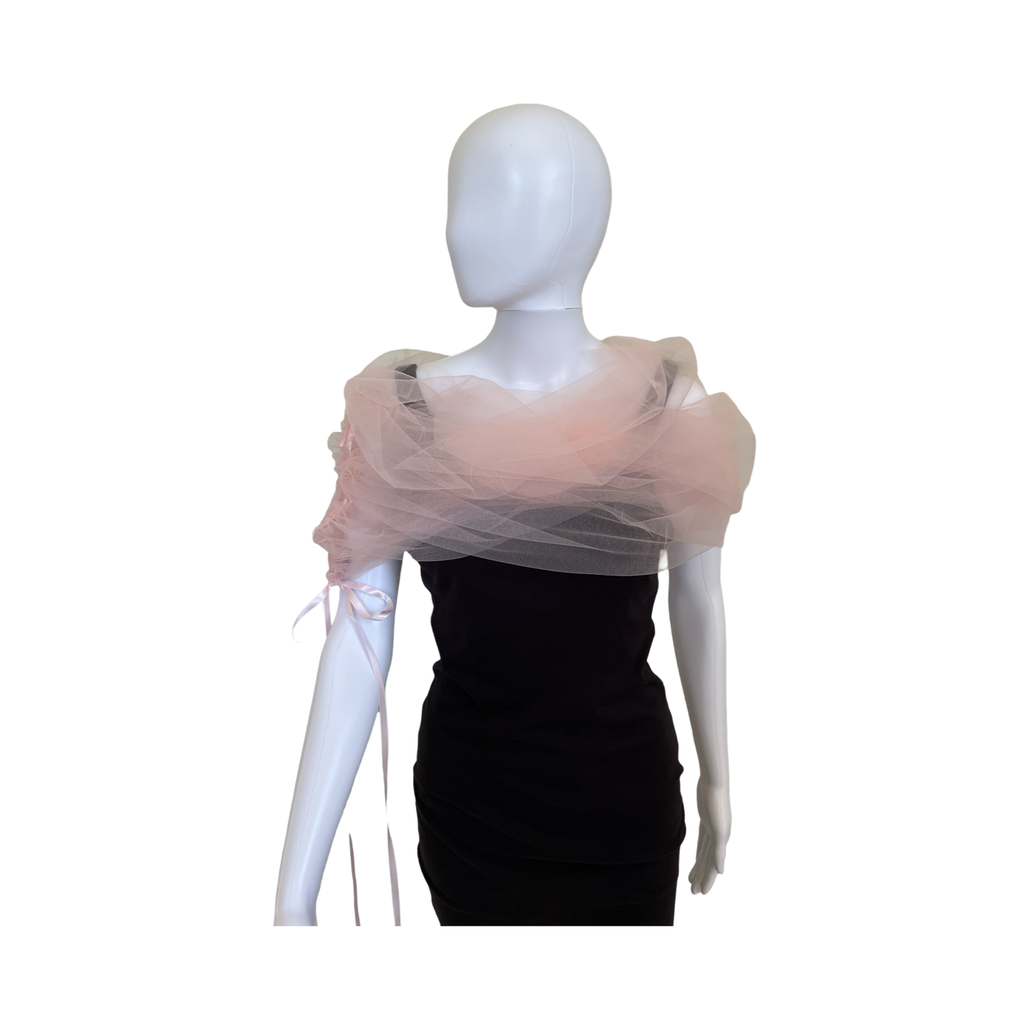 Wrap tulle pale pink