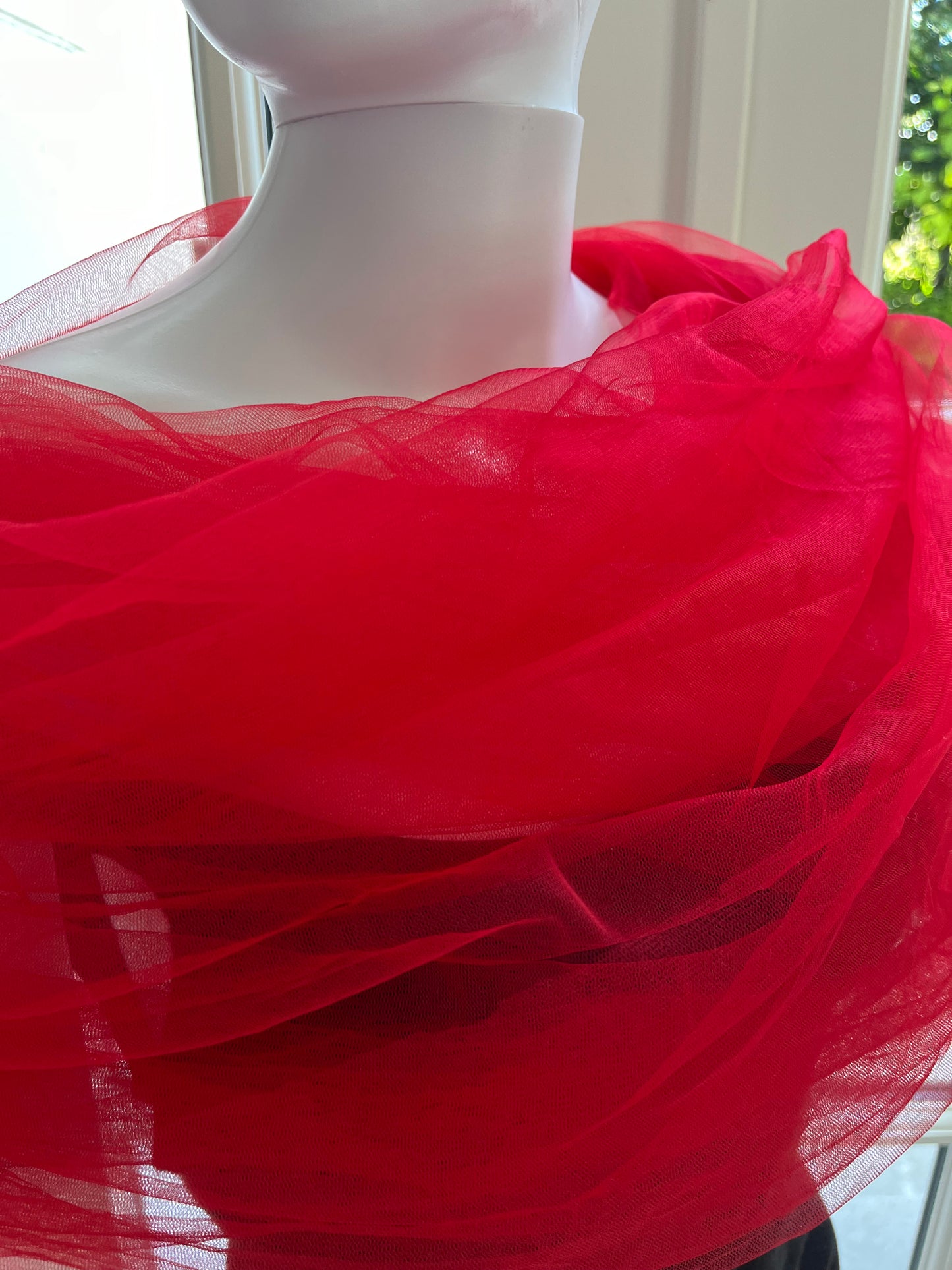 Wrap tulle raspberry